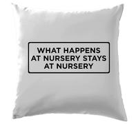 Cosa Succede Al Nido Rimane Al Nido - Cuscino - Slogan Divertente Regalo