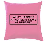 Cosa Succede Al Nido Rimane Al Nido - Cuscino - Slogan Divertente Regalo