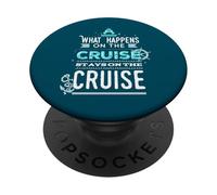 Cosa succede durante la crociera rimane in crociera PopSockets PopGrip Adesivo