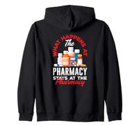 Cosa Succede in Farmacia Rimane in Farmacia Felpa con Cappuccio