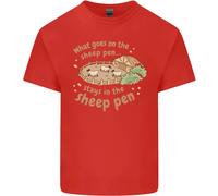 Cosa Succede Nel Recinto Per Pecore Maglietta Per Bambini Ragazzi E Ragazze