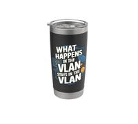 Cosa succede nella VLAN Funny Network Engineer VLAN Bicchiere termico in acciaio inox doppia parete