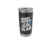 Cosa succede nella VLAN Funny Network Engineering Bicchiere termico in acciaio inox doppia parete