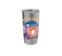 cosa succede se non sono abbastanza sciocco? Silly Goose meditando self wor Bicchiere termico in acciaio inox doppia parete