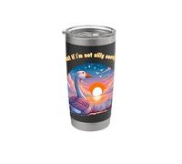 cosa succede se non sono abbastanza sciocco? Silly Goose meditando self wor Bicchiere termico in acciaio inox doppia parete