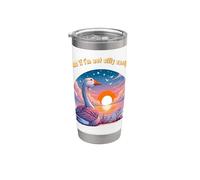 cosa succede se non sono abbastanza sciocco? Silly Goose meditando self wor Bicchiere termico in acciaio inox doppia parete