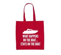 Cosa Succede Sulla Barca - Borsa In Tela - Yacht Stag Di Vacanza