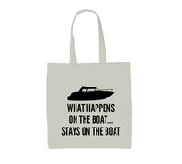 Cosa Succede Sulla Barca - Borsa In Tela - Yacht Stag Di Vacanza