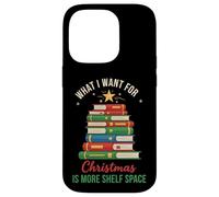 Cosa voglio per Natale Shelf Space Book Lover Bibliophile Custodia per iPhone 14 Pro