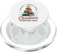 Cosa voglio per Natale Shelf Space Book Lover Bibliophile PopSockets PopGrip per MagSafe