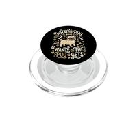 Cosa vuole il carlino che ottiene il cane coccolato PopSockets PopGrip per MagSafe