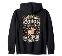 Cosa Vuole Il Corgi Ottiene Il Corgi Felpa con Cappuccio