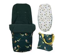 Cosatto Giggle Accessory Pack - Borsa cambio e coprigambe per tutte le stagioni, Birdland
