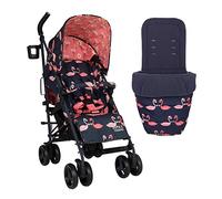 Cosatto Supa 3 Passeggino con coprigambe - Passeggino leggero dalla nascita fino a 25 kg - Facile, compatto, pieghevole, grande cestino per la spesa, sacco per la spesa con maniglia per il trasporto,