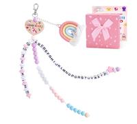 COSBERY Regalo per l'inizio della scuola, per ragazze, per ragazze, per la scuola, per bambini, 2025, portafortuna, per l'inizio della scuola, regalo per ragazze con biglietto di auguri, confezione