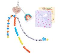 COSBERY Regalo per l'inizio della scuola, per ragazze, per ragazze, per la scuola, per bambini, 2025, portafortuna, per l'inizio della scuola, regalo per ragazze con biglietto di auguri, confezione