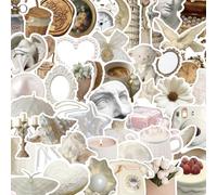 Cosblisvia 100 Stück Sticker Set, Adesivi estetici, Decalcomanie Impermeabili Matcha per Adolescenti, Ragazze, Adulti per Bottiglia d'Acqua, Laptop, Skateboard (Clean Girl)
