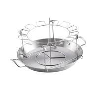 Cosce di ali di pollo Rcak con vassoio antigoccia Griglia for pollo arrosto multiuso di grande capacità in acciaio inossidabile for strumento di cottura all'aperto for feste