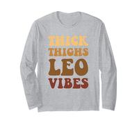 Cosce Spesse Leo Vibes per Le Donne Zodiac Gift Oroscopo Maglia a Manica