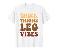 Cosce Spesse Leo Vibes per Le Donne Zodiac Gift Oroscopo Maglietta