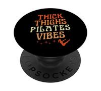 Cosce spesse Pilates Vibes Empowering Body Positivity PopSockets PopGrip Adesivo