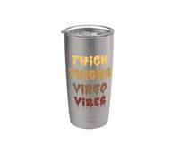 Cosce spesse Virgo Vibes Virgo segno zodiacale Uomini Donne Divertente Bicchiere termico in acciaio inox doppia parete