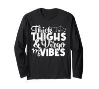 Cosce spesse Virgo Vibes Virgo segno zodiacale Uomini Donne Divertente Maglia a Manica