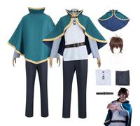 CosDogs Anime KaonoSuba La benedizione di Dio su questo meraviglioso mondo Satou Kazuma Costume Cosplay con parrucca Mantello verde Accessori Donna Uomo Bambini Vestito Carnevale Halloween Tuta Kimono