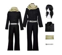CosDogs Anime My Hero Academia Aizawa Shouta Costume Cosplay con Parrucca per Donna Uomo Vestito Tuta Nera Completo Completo Accessori Halloween Carnevale Festa Gioco di Ruolo Abiti