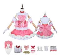 CosDogs Anime Puella Magi Madoka Magica Kaname Madoka Cosplay Costume con parrucca rosa e bianco accessori per donne uomini e bambini vestito da carnevale di Halloween kimono.