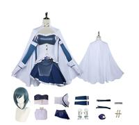 CosDogs Anime Puella Magi Madoka Magica Miki Sayaka Costume Cosplay con Parrucca Gonna Blu Bianca Accessori Donna Uomo Bambino Vestito Carnevale Halloween Kimono Completo