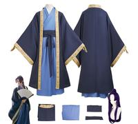 CosDogs Anime The Apothecary Diaries Jinshi Costume Cosplay con Parrucca Blu Accessori Hanfu Donna Uomo Bambini Vestito Carnevale Halloween Tuta Kimono Completo