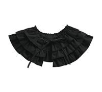 COSDREAMER collare vittoriano donna Costume elisabettiano con volant e collo a ruff rinascimentale, H, Taglia unica