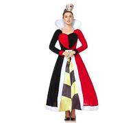 COSDREAMER Costume da Regina da Donna, Taglia L, Colore Rosso