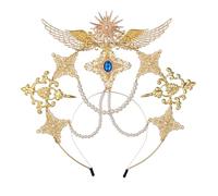 COSDREAMER Halo Corona Dea Maria Fascia Donna Halloween Costume Dea Copricapo (R)