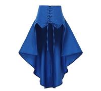 COSDREAMER Victorian Steampunk Trambusto tutù in Pizzo Cintura Sottogonna Cintura da Donna con Corsetto Pirata, Blu, XXL