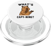 Cos'è Capy-ning Funny Capybara PopSockets PopGrip per MagSafe