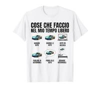 Cose che Faccio Appassionato di Auto Uomini Divertenti Maglietta