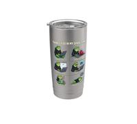 Cose che faccio nel mio tempo libero AI Engineer Programmer Frog Bicchiere termico in acciaio inox doppia parete