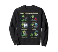 Cose Che Faccio nel Mio Tempo Libero AI Engineer Programmer Frog Felpa