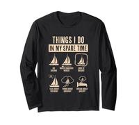 Cose che faccio nel mio tempo libero amante della barca a vela Maglia a Manica