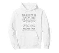 Cose Che Faccio nel Mio Tempo Libero - Appassionato di Sci Felpa con Cappuccio