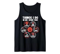 Cose Che Faccio nel Mio Tempo Libero Divertente Basket Canotta