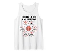 Cose Che Faccio nel Mio Tempo Libero Divertente Basket Canotta