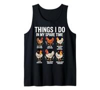 Cose che faccio nel mio tempo libero Divertente Farmer Farm Chicken Lover Canotta