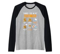 Cose Che Faccio nel Mio Tempo Libero Divertente Numismatica Coin Crypto Maglia con Maniche Raglan