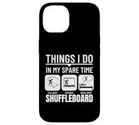 Cose che faccio nel mio tempo libero divertente Shuffleboard Custodia per iPhone 14