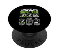 Cose che faccio nel mio tempo libero giocare a golf Guarda le persone che giocano a golf PopSockets PopGrip Adesivo