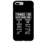 Cose che faccio nel mio tempo libero, Giocatori di scacchi divertenti Ragazzi Custodia per iPhone 7 Plus/8 Plus