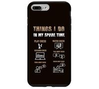Cose che faccio nel mio tempo libero, Giocatori di scacchi divertenti Ragazzi Custodia per iPhone 7 Plus/8 Plus